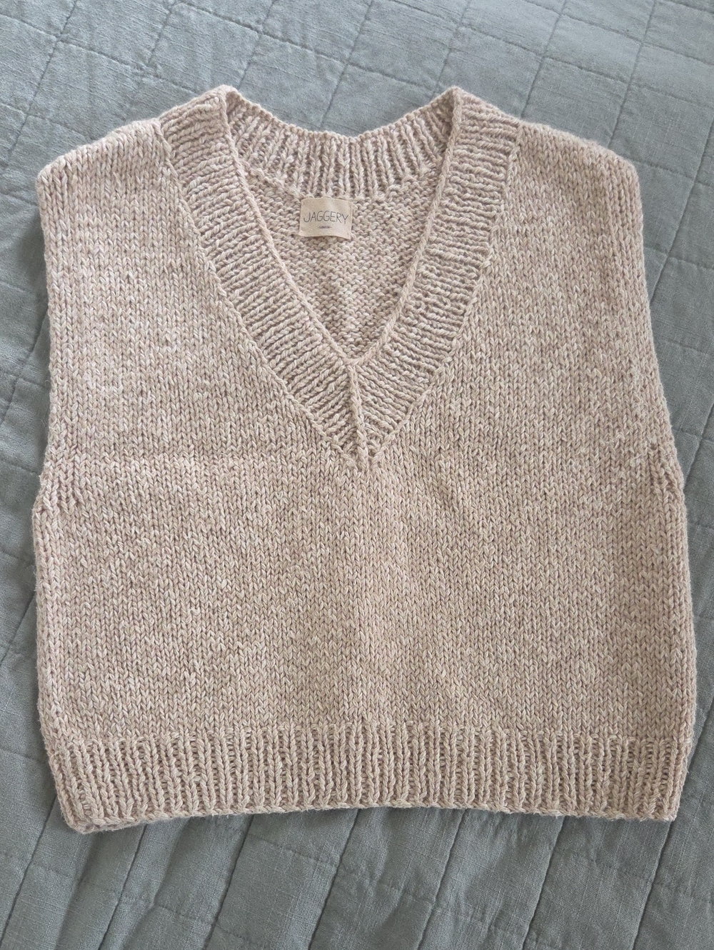 Jaggery London Lunes Vest Sand Dune